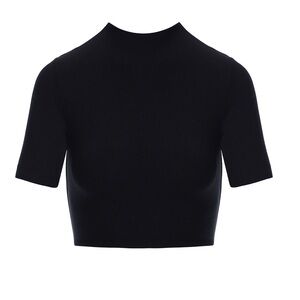 Naked Wardrobe Black Crop Top